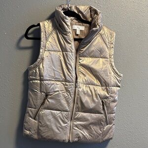 Gold Puffer Vest